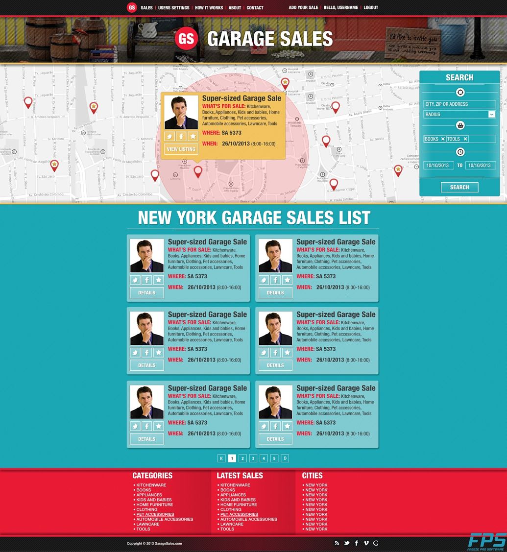 Garage Sales - List